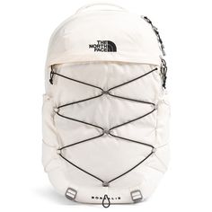 The North Face Nylon Backpack For Outdoor Activities, Sporty The North Face Backpack For Outdoor Activities, Casual White Hiking Backpack, White Nylon Hiking Backpack, White Nylon Backpack For Hiking, White Waterproof Backpack For Outdoor, Functional White Hiking Backpack, White Backpack For Outdoor And Back To School, Back To School White Outdoor Backpack