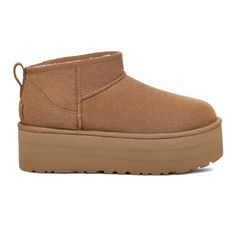 UGG Women's Classic Ultra Mini Platform Chestnut - 9011792 - Tip Top Shoes of New York Platform Uggs, Wishlist Ideas, Womens Suede Boots, Ugg Classic Ultra Mini, Cozy Boots, Jerome Dreyfuss, Ugg Classic, Birthday Wishlist, Classic Boots