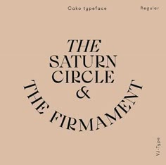 the saturn circle and the firmament