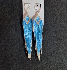 These breathtaking fringe earrings are made with Miyuki Delica beads and affixed to a silver-plated leverback hoop. Can also substitute stainless steel or sterling silver (add $10 for Sterling Silver). Feather light, hangs at approx 4.5 inches and catches the light like nobody's business. Silver Beaded Fringe Dangle Tassel Earrings, Silver Dangle Tassel Earrings With Beaded Fringe, Beaded Fringe Teardrop Earrings As Gift, Silver Beaded Fringe Dangle Jewelry, Beaded Silver Tassel Earrings As Gift, Handmade Silver Dangle Tassel Earrings, Silver Beaded Tassel Earrings As Gift, Silver Beaded Tassel Earrings For Gift, Silver Jewelry With Beaded Fringe And Round Beads