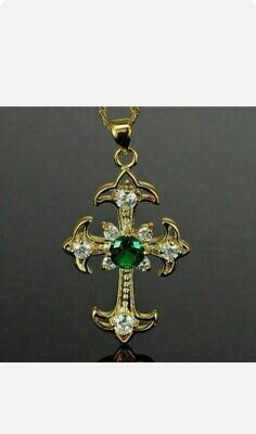 Great shopping ideas for 1.50Ct Round Green Emerald Diamond Cross Pendant 14K Yellow Gold Plated, Fashion Jewelry Emerald Cross, Diamond Cross Pendants, Diamond Cross, Mens Pendant, Green Emerald, Cross Pendant Necklace, Emerald Diamond, Gold Plated Silver, Round Cut Diamond