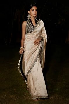 Shop for Matsya Beige Tissue The Grand Athena Saree With Blouse for Women Online at Aza Fashions Victorian Elements, Traditional Blouses, Embroidery Zardozi, Zardozi Embroidery, Royalty Aesthetic, Black Sleeves, Black Sleeveless Blouse, Beige Outfit, Indian Dresses Traditional