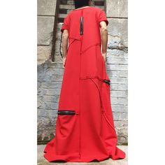 "Long red Kaftan dress🤩 Extravagant designs and high quality fabrics. The item from the pictures is size S For more information feel free to ask questions. Material &Care Cotton and elastane Machine wash 30oC Hand wash at low temperatures Do not machine dry Medium hot iron Sizing We make sizes from xs to 5xl as well as customized measures.So don't hesitate to contact us and make one for you. 🛫🎁Shipping🎁 🛬 STANDARD SHIPPING Europe : 6-8 business days USA&Canada : 8-10 business days E Red Shift Dress With Short Sleeves, Red Knee-length Shift Dress, Red Shift Knee-length Dress, Red Shift Dress, Knee-length, Red Spring Dresses With Back Zipper, Red Spring Dress With Back Zipper, Red Dresses With Back Zipper For Spring, Summer Short Sleeve Dress With Side Zipper, Casual Kaftan