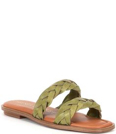 Chelsea & Violet Tarinne Leather Braid Flat Sandals | Dillard's Leather Sandals With Braided Trim For Beach, Spring Sandals With Braided Trim And Adjustable Fit, Leather Sandals With Braided Trim, Flat Adjustable Woven Leather Sandals, Adjustable Woven Leather Flat Sandals, Synthetic Braided Sandals With Round Toe, Braided Synthetic Sandals With Round Toe, Adjustable Braided Open Toe Sandals, Braided Synthetic Sandals For Spring