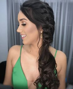 Braided Ponytail Wedding, Ponytail Bridal Hair, Ponytail Wedding Hairstyles, Ponytail Wedding, Wedding Hairstyles For Girls, Short Hair Updo Tutorial, Easy Trendy Hairstyles, Lovely Makeup, Side Bangs Hairstyles