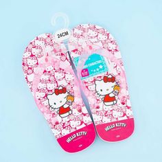 Hello Kitty Everywhere Beach Slippers - Blippo Kawaii Shop Kawaii White Sandals For Summer, White Kawaii Sandals For Summer, Cute White Beach Slippers, Cute Synthetic Beach Slippers, Cute Non-slip Flip Flops For Swimming, Playful Synthetic Flip Flops For Beach, Cute Pink Beach Slippers, Fun Synthetic Slippers For Beach, Pink Plastic Flip Flops With Round Toe