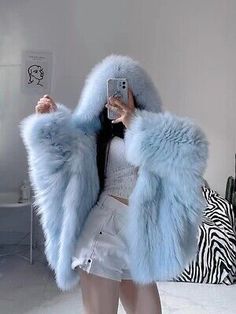 Blue Hooded Winter Cardigan, Casual Hooded Fur Coat For Fall, Oversized Warm Outerwear For Spring, Oversized Winter Outerwear, Oversized Hooded Fur Coat For Winter, Warm Hooded Outerwear For Fall, Hooded Sweater Coat For Winter, Casual Hooded Winter Fur Coat, Hooded Warm Fur Coat For Fall