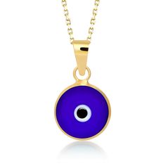 "❴✦EVIL EYE JEWELRY FOR WOMEN✦❵ The Yellow Gold hamsa evil eye necklace \"Protection\" for Women is composed of high quality 14 Karat Gold and glass/enamel. This beautiful dark blue evil eye hamsa chain add style and elegance to your looks. You can wear everyday, Whether in sporty or classic clothing, you can always combine it well. ❴✦14 KARAT SOLID GOLD✦❵ 14K Yellow Gold with no other metals mixed. Gold fineness is 585 per 14K gold standards. We never use gold plate or gold filled metals in any Blue Evil Eye Necklace, Evil Eye Necklace Gold, Gold Hamsa, Solid Gold Chains, Stylish Necklace, Blue Evil Eye, 14k Gold Necklace, Gold Necklaces, Evil Eye Pendant