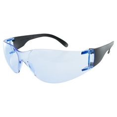 You are purchasing one pair of Rider Safety Glasses with Black Frame and Blue Lenses by Global Vision. Global Vision is high quality sunglasses, goggles and safety glasses. Our products are made with shatterproof polycarbonate lenses, UV 400 filtering and are aerodynamically designed for wind and dust protection. Size: Adult. Blue Rimless Anti-reflective Sunglasses, Blue Rimless Sunglasses With Uva Protection, Blue Polycarbonate Sunglasses For Sports, Blue Rimless Sunglasses With Uv Protection, Modern Blue Shield Sunglasses In Polycarbonate, Blue Polycarbonate Sports Sunglasses, Blue Tinted Shield Sunglasses In Polycarbonate, Blue Tinted Shield Sunglasses Polycarbonate, Blue Plastic Shield Sunglasses With Polarized Lenses