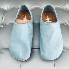 Size: Women’s 7, 7.5 : Men’s 6, 6.5 Extremely Comfortable Otz Cork Insoles! Comfortable Blue Slip-ons With Cushioned Footbed, Blue Textured Sole Slip-ons For Spring, Casual Blue Walking Shoes With Flat Heel, Blue Casual Walking Shoes For Spring, Casual Blue Walking Shoes For Spring, Comfortable Blue Slip-ons With Round Toe, Casual Blue Walking Shoes With Textured Sole, Casual Blue Walking Shoes With Round Toe, Casual Blue Round Toe Walking Shoes