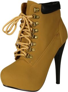 PRICES MAY VARY. Manmade Sole Must-have for every wardrobe Popular high heel lace up bootie Manmade Materials Made In China Fashion Shoes Fall Fashion Boots, Platform Stilettos, Timberlands Women, Women Oxford Shoes, Platform Ankle Boots, Womens Ankle Boots, Ankle Bootie, High Heels Stilettos, High Heel Boots