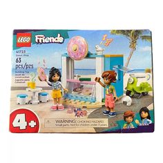 lego friends 4123 play set in the box with instructions for making an ice cream shop