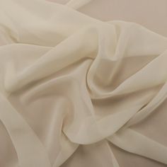 Silk Georgette Chiffon Fabric 54 Ivory Solid 10mm 100% Silk - Rex Fabrics Silk Chiffon Fabric, Ties Mens Fashion, Shirting Fabric, Bridal Fabric, Corded Lace, Special Occasion Outfits, White Chiffon, Faux Fur Fabric, Fur Fabrics