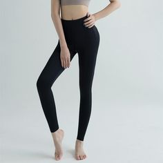 High waist yoga pants bodybuilding hip stretch fitness pants women's sports tight running quick-drying compression pants. Compressive Breathable Bottoms For Sportswear, Compressive Sportswear Bottoms With Breathable Fabric, High Stretch Breathable Solid Bottoms, Breathable High Stretch Solid Bottoms, Breathable High-stretch Bottoms For Training, Functional Full-length Breathable Yoga Pants, Breathable High Stretch Elastane Tights, Compression Sports Bottoms Full Length, Compression Full-length Sports Bottoms