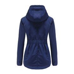 Navy Blue Plush Warm Hooded Parka Coat Blue Windproof Outerwear For Fall, Blue Windproof Hooded Jacket For Cold Weather, Blue Windproof Hooded Outerwear, Blue Hooded Windproof Outerwear, Blue Windproof Parka For Fall, Blue Winter Windbreaker With Detachable Hood, Winter Blue Windbreaker With Detachable Hood, Blue Outdoor Outerwear With Detachable Hood, Blue Parka With Detachable Hood