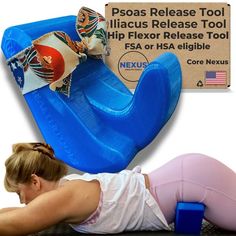 PRICES MAY VARY. ✅ THE ULTIMATE IN MASSAGE TOOLS. With its one-of-a-kind ✨ two uniquely designed tips the Core Nexus is not only your most effective and ⏰ time-saving psoas muscle release tool and iliacus release tool, it is also your all-in-one trigger point massage tool for complete body care. Your go-to muscle massager that emulates techniques therapists use, mimicking the pressure of eight fingers, thumbs, knuckle, and an elbow targeting the hip flexors known for causing lower back pain, sci Iliacus Release, Psoas Release Trigger Points, Psoas Release, Trigger Point Massage, Massage Therapy Techniques, Sciatica Pain Relief, Psoas Muscle, Lower Back Pain Relief, Hip Flexors