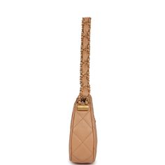 This Chanel 19 Hobo Shoulder Bag is in Beige Aged Calfskin with Brushed Gold Hardware, tonal stitching, 19 style CC on front of bag, and an interwoven brushed gold chain woven with aged calfskin.The interior is lined in a beige fabric with one slip pocket on the rear wall. Collection: 23K (RFID chip)Origin: ItalyCondition: New and never wornAccompanied by: Chanel box, Chanel dustbag, carebook, Retail UPC, and ribbonMeasurements: 9.75" width x 5.75" height x 2" depth; 20" shoulder drop, 11.5" dou Brushed Gold Hardware, Chanel 19, Chanel Box, Hobo Shoulder Bag, Shopping Chanel, Celine Bags, Beige Fabric, Louis Vuitton Shoes, Dior Shoes