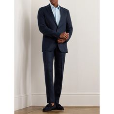 DESIGNED BY MR PORTER. Mr P. launched in 2017 with the singular goal of creating reliable foundation pieces like this linen suit jacket. It has an unstructured silhouette that's both smart and relaxed, so you can wear it with your favourite pair of jeans or tailored trousers. Lower Impact Materials. This product is made using at least 50% lower-impact materials or ingredients. Find out more about our Consciously Crafted criteria here. Modern Linen Blazer For Business Casual, Modern Linen Blazer For Workwear, Linen Blazer With Pressed Crease For Business Casual, Modern Linen Blazer For Work, Linen Blazer With Pressed Crease For Office, Modern Linen Blazer, Casual Linen Suits For Work, Lapel Collar Linen Suit For Work, Linen Suit With Lapel Collar For Work