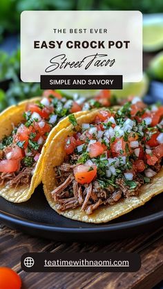 the best ever easy crock pot street tacos