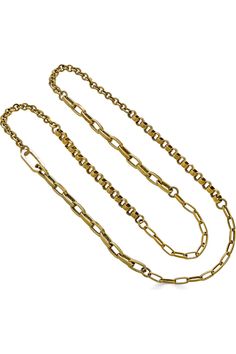 Loni Paul Gold Mixed Chain Necklace 816 | Gold Mixed Chain Necklace, Chain Links, Layered Look, Jewelry Plate, Body Oil, Long Necklace, Massachusetts, Chain Link, Gold Chains