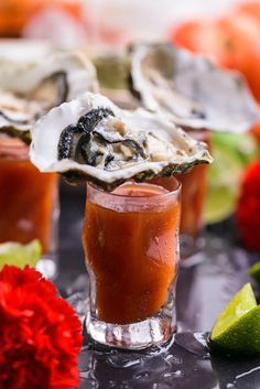 Oyster Shooter Recipe, Oyster Shooter, Shooter Recipes, Summer Crockpot Recipes, Shucking Oysters, Red Cocktails, Fresh Oysters, Summer Entertaining, Delicious Cocktails