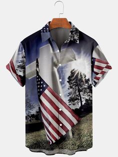 Mens American Flag Veterans Printed Casual Breathable Short Sleeve Shirts Alwaysky Fashion - 2024 Colletion. A shirt is a multipurpose upper-body item that is frequently composed of cloth. It offers both comfort and style and is available in a variety of designs, colors, and textiles. Shirts are a wardrobe staple for every occasion since they can be dressed up with pants or down with jeans. #veterans #vet #Shirt #Alwaysky American Flag Print Long Sleeve Summer Top, American Flag Print Long Sleeve Top For Summer, Patriotic Long Sleeve Tops For Summer, Patriotic Long Sleeve Summer Tops, Multicolor Short Sleeve Shirt For 4th Of July, Casual Shirt With Flag Print For Veterans Day, Summer Short Sleeve Shirt With American Flag Print, Multicolor Flag Print Tops For Memorial Day, Multicolor Flag Print Top For Memorial Day