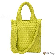 Bird in Bag - New popular fashion retro woven bag tote bag armpit bag handbag shoulder large capacity shopping bag Casual Shoulder Bag With Intrecciato Weave For Errands, Square Hobo Bag With Braided Handles For Errands, Woven Leather Shoulder Bag For Shopping, Square Hobo Bag With Braided Handles For Shopping, Trendy Rectangular Hobo Bag With Intrecciato Weave, Shopping Hobo Shoulder Bag With Braided Handles, Hobo Shoulder Bag With Braided Handles For Shopping, Shopping Hobo Bag With Braided Handles, Trendy Shoulder Bag With Intrecciato Weave And Double Handle