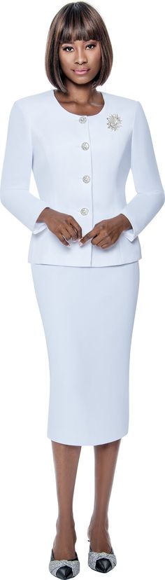 Terramina 90042 piece Skirt Suit Colors: Brown, White Sizes: 8, 10, 12, 14, 16, 18, 20, 22 Suit Colors, Colors Brown, Bell Sleeve Dress, Skirt Suit, Bell Sleeves, Dresses With Sleeves, Skirt, White, Color