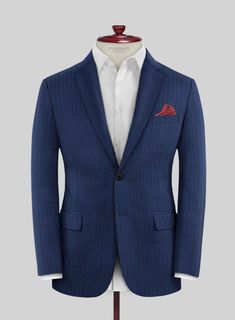 In the solid game for the long haul? It's time to unveil our Scabal Londoner Deli Stripe Blue Wool Jacket – an exceptional ensemble that embodies timeless elegance while paying homage to classic aesthetics and boasting a unique charm. Meticulously crafted from the finest wool, the artful fusion of vertical stripes, expertly woven with brown threads on a lustrous blue backdrop, imbues this jacket with an undeniable air of confidence. If you're looking for a standout talking point, this is the jac Red Tweed Jacket, Green Tweed Suit, Grey Tweed Suit, Grey Wool Suit, Bespoke Shirts, Tweed Pants, Blue Backdrop, Herringbone Tweed, Blue Backdrops