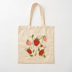 100% cotton reusable shopping carry bag with digital print on one side. Cute Strawberry fruit market Painting Tote Bags, Strawberry Tote Bag, Creative Tote Bag, Fruit Market, Teapot Design, Painted Tote, Painted Bags, Strawberry Fruit, Cute Strawberry