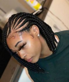 Cornrows And Twists, Bob Braids Hairstyles, Unique Braids, African Hair Braiding Styles, Braids Hairstyles Pictures, Box Braids Styling, Cool Braids, Girls Hairstyles Braids, Natural Hair Braids