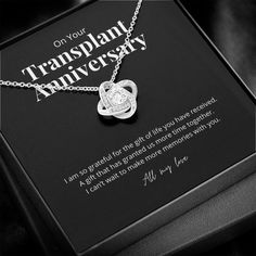 Commemorate a special milestone for your loved one on their transplant anniversary. Crafted with brilliant 14k white gold over stainless steel, swinging from an adjustable cable chain and fastened securely with a lobster clasp — the center cubic zirconia crystal measures 6mm in diameter, and is surrounded with smaller cubic zirconia, showcasing added sparkle and shine to this gorgeous gift. You must see it for yourself! Specifications: • 14k white gold over stainless steel • 6mm round cut cubic Cubic Zirconia Birthstone Necklace With Round Pendant For Anniversary, Meaningful Stainless Steel Necklaces For Anniversary, Hypoallergenic Stainless Steel Necklace For Anniversary, Anniversary Hypoallergenic Round Pendant Necklace, Personalized Necklaces For Anniversary, Meaningful Stainless Steel Jewelry For Anniversary, Hypoallergenic Round Pendant Necklace For Anniversary, Meaningful Birthstone Necklace For Anniversary, Hypoallergenic White Gold Necklace For Anniversary