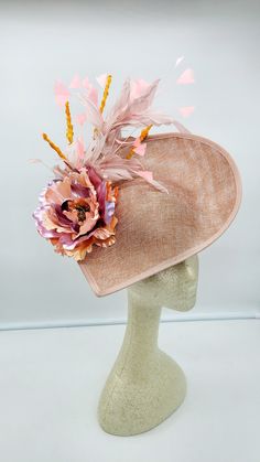 Elegant Blush Fascinator. Secured on a headband for a comfortable look. This will be a great way to add elegance to any, bridesmaid, rehearsal dinner, Wedding guest, cocktail party, or church outfit. - Rare find - Lightweight - Ready to ship - Fast Shipping - Free Shipping - Group discount available - Customize by adding different color flowers and or feathers Check my store for styles and colors. etsy.com/shop/Hatsandpearls Find more at my website for more styles: www.hatsandpearls.com Reach ou Blush Fascinator, Hat Tea Party, Fascinator Wedding, Easter Hat, Pink Fascinator, Easter Hats, Church Outfit, Church Hat, Tea Party Hats