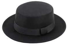 PRICES MAY VARY. Material: Soft Cloth, 65% Cotton and 35% Polyester Fiber.Breathable, Lightweight, and Comfortable for All-day Wear. Unisex Style. Flat top Fedora Hat Size: Hat circumference:56-58cm(22.04-22.83in); Brim Width: 7cm/2.75in. There is an adjust tie hidden in the lining, for your adjusting the head circumference size,making the fit perfect even for a windy day. Classic Design: Felt boater hat design will make you so fashion, elegant and charming.Can be worn with dress or casual cloth Womens Black Felt Hat, Black Manhattan, Top Hats For Women, Fedora Women, Black Fedora Hat, Simple Bow, Jazz Hat, Wool Fedora Hat, Black Fedora