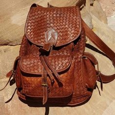 Boho backpack | Etsy Large Capacity Brown Leather Backpack, Vintage Brown Backpack With Adjustable Strap, Brown Vintage Backpack With Leather Lining, Vintage Brown Backpack With Leather Lining, Brown Leather Satchel Backpack With Large Capacity, Brown Soft Leather Backpack For School, Vintage Brown Soft Leather Backpack, Brown Soft Leather School Backpack, Brown School Backpack With Leather Handles