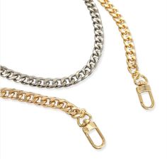 Say goodbye to fumbling through your bag or worrying about dropping your phone. This CellLink/phone strap keeps your phone within reach so you can stay connected. This chic rhodium plated curb chain phone chain is perfect for adding a touch of luxury to your style. With its gold plated ends and double clasp, you can use it as a phone chain, necklace, or purse chain to complete any outfit. Style with the utmost confidence and sophistication. This must-have phone chain comes with a holder tag that Resort Swimwear, Phone Chain, Phone Strap, Stay Connected, Outfit Style, New Phones, Stick It Out, Curb Chain, Say Goodbye