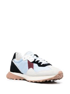 D.A.T.E. low-top Sneakers - Farfetch Sneakers Blue, Flat Sneakers, Low Sneakers, Colour Block, Sneakers White, Golden Goose Sneaker, Sneakers Black, Blue Leather, Leather Sneakers