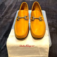 Trentino Mustard Size 12d Excellent Condition Calf Skin Leather Men’s Shoe! Salvatore Ferragamo Shoes, Ferragamo Shoes, Slip Ons, Salvatore Ferragamo, Loafer Shoes, Leather Men, Calf Skin, Mustard, Men's Shoes