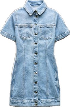 Trendy Short Sleeve Denim Dress, Fitted Short Sleeve Denim Dress, Trendy Short Sleeve Dresses With Pockets, Trendy Short Sleeve Denim Dress With Pockets, Fitted Collared Denim Dress, Trendy Fitted Short Sleeve Denim Dress, Trendy Fitted Denim Dress With Short Sleeves, Short Sleeve Denim Dress With Pockets, Fitted Collared Denim Dress With Buttons