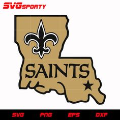 the new orleans saints logo is shown in this graphic file for svg sporty