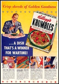 an old advertisement for krumbles cereal