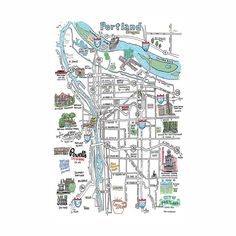 a map of portland with all the major attractions