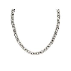 You're sure to love the distinctive style of this men's stainless steel necklace. You're sure to love the distinctive style of this men's stainless steel necklace.Click on this JEWELRY & WATCHES GUIDE to learn about fit, styles, materials and more! Chain length: 20 in. Chain type: cable Chain width: 8 mm Metal: stainless steel Finish: polished Packaging: boxed Please note, due to the high value of this item, a signature may be required upon delivery. Size: 20". Gender: male. Age Group: adult. Necklace Size, Steel Necklace, Stainless Steel Necklace, This Man, Cable Chain, Chain Lengths, Chain Length, Size 20, Jewelry Watches