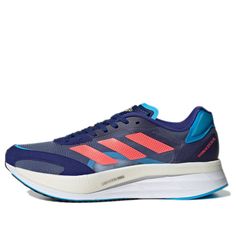 Blue Adidas Sneakers For Running Errands, Blue Adidas Logo Sneakers, Blue Adidas Athleisure Running Shoes, Adidas Blue Athleisure Running Shoes, Blue Adidas Training Running Shoes, Adidas Blue Running Shoes For Training, Adidas Athleisure Running Shoes For Marathons, Adidas Athleisure Running Shoes For Marathon, Athleisure Adidas Running Shoes For Marathon