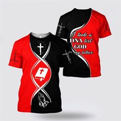 Christian Jesus Dna Test Red And Black Color Jesus All Over Print 3D T Shirt - Gifts For Christians - Excoolent Elevate your style with our captivating 3D T-shirts. Crafted with meticulous care, these shirts feature intricate graphics that seemingly leap off the fabric, creating a mesmerizing visual effect. Made with high-quality materials, they offer both comfort and an unparalleled statement-making look. Redefine fashion in a whole new dimension with our innovative 3D T-shirts.
Product details Red Crew Neck Sublimation Design With All Over Print, Red Crew Neck T-shirt With Sublimation Print, Fitted Red T-shirt With Sublimation Print, Red Casual Crew Neck With Sublimation Design, Casual Red Crew Neck With Sublimation Design, Red Top With Sublimation Print And Short Sleeves, Casual Red Crew Neck Sublimation Design, Red Crew Neck Top With Sublimation Print, Red Short Sleeve Top With Sublimation Print