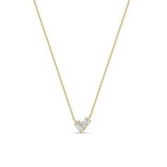 Clean Gold Jewelry, Diamond Pendants Designs, Zoe Chicco, Diamonds Necklace, Cable Chain Necklace, Real Jewelry, Emerald Cut Diamond, Jewellery Ideas, Classy Jewelry