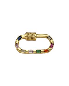 This Colorful Gold Baguette Carabiner has a functional clasp that can be used to add or subtract charms from your necklace, or to move onto different chains. Dimensions: 12x22mm Carabiner Necklace, Engagement Box, Bridesmaid Thank You, Candy Cards, New Charmed, Bridesmaid Proposal Box, Bride Getting Ready, Junk Drawer, Personalised Box