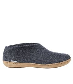 These attractive slipper shoes feature premium felted wool uppers and classic leather outsoles. You'll want to wear them all winter long. Felted wool upper and lining are superwarm and comfortable. Leather outsole; indoor use only. Imported. Shoe Slippers, Men's Slippers, Wool Slippers, Built To Last, Slipper Shoes, Felted Wool, Mens Slippers, Classic Leather, Ll Bean