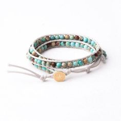 Joy Turquoise Starfish Wrap Bracelet Clasp Bracelet, Bracelet Clasps, Starfish, Fashion Bracelets, Wrap Bracelet, Anklets, Gold Plate, Wax, Plating