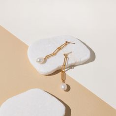 Modern + feminine, these Adriana Pearl Drop Earrings are an elegant addition to your collection. Take them from day to evening, and even straight into a bridal look! They are effortlessly versatile. Handcrafted to order in our Salt Lake City studio ✨ Elegant Linear Earrings For Everyday, Elegant Everyday Linear Earrings, Elegant Linear Earrings, Minimalist Pearl Drop Earrings For Formal Occasions, Modern Drop Earrings For Wedding, Modern Yellow Gold Pearl Earrings For Wedding, Timeless Hypoallergenic Formal Earrings, Elegant Earrings With Ear Wire For Everyday Elegance, Modern Linear Earrings For Wedding